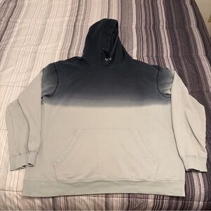 Original Use Men's Ombre Hoodie - Black and Gray